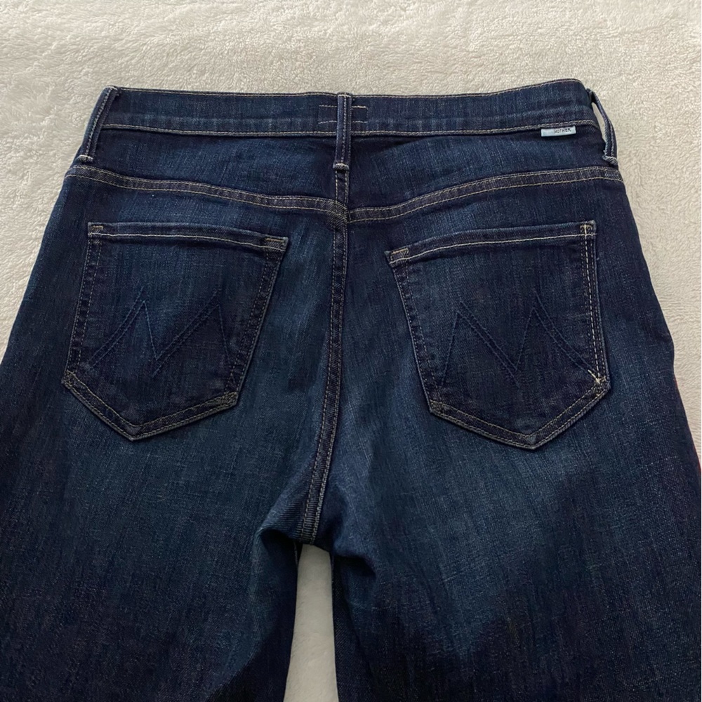 MOTHER High Rise Jeans with Red Stripe - Picture 4 of 9
